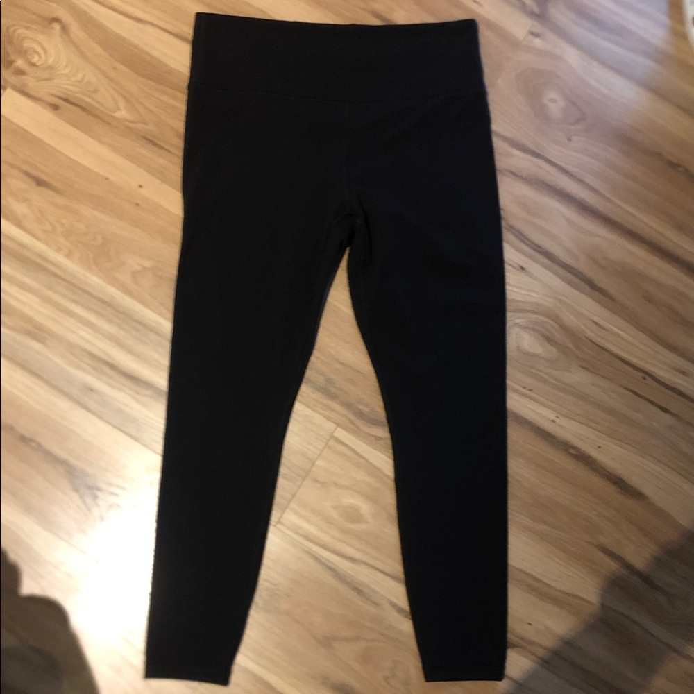 ATHLETA Black Ultra High Rise Elation Tight Active Yoga Gym Legging Size Large